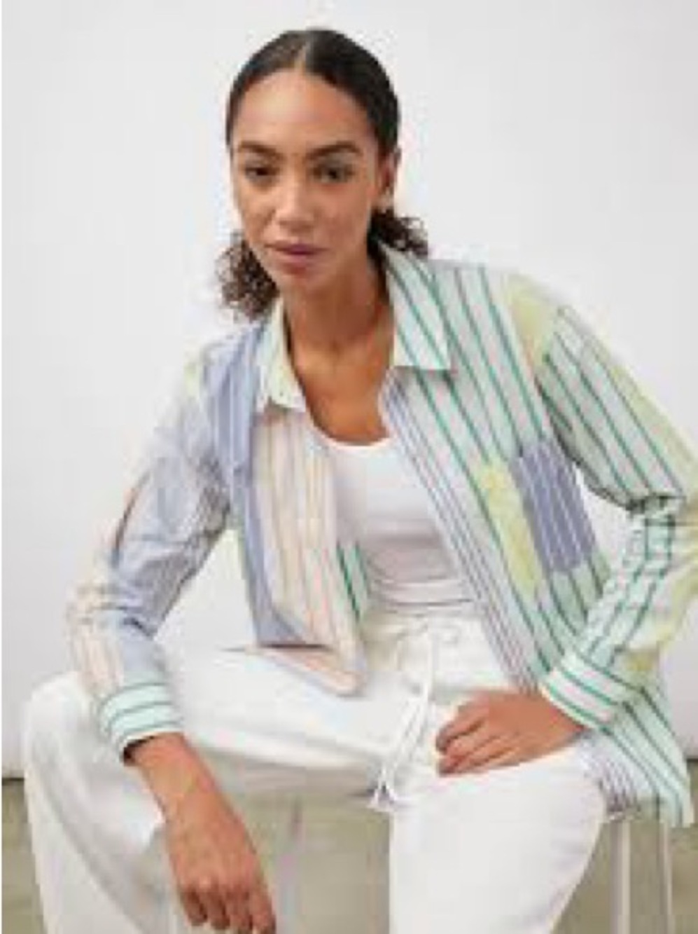 Rails Arlo shirt in Portofino stripe Size S NWT